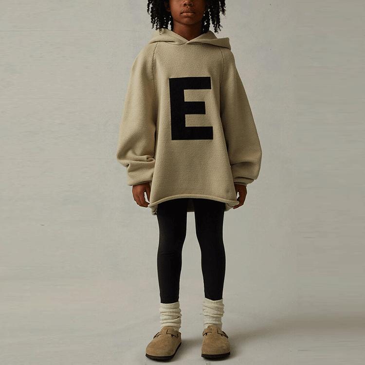 Fear of God Essentials Свитшот Ss22 Худи с принтом большого логотипа Детский Детский свитер FOG-SS22-314