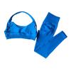 and American Seamless Halter Neck Beauty Back Push-Up Sports Bra and High-Waisted Tight-Fitting Butt-Lifting Fitness Pants Two-Piece Set for Women
