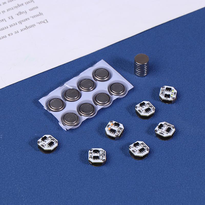 1 шт. Светодиодная лампа-магнетрон, моделирующая, светодиодная яркая беспроводная лампа, игрушки для DIY, модель, магнитные индукционные огни с кнопочной батарейкой + магнитом