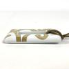 HERMES Accessories Pottery Necklace Porcelain White
