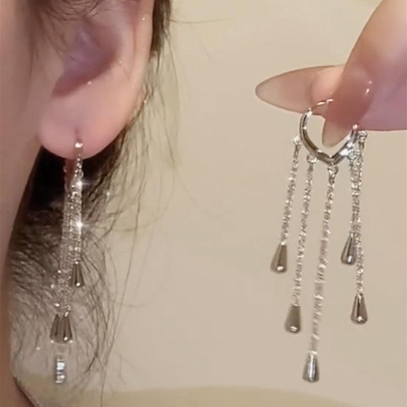 Длинные серьги-подвески из красного стекла с бабочкой для женских свадебных украшений