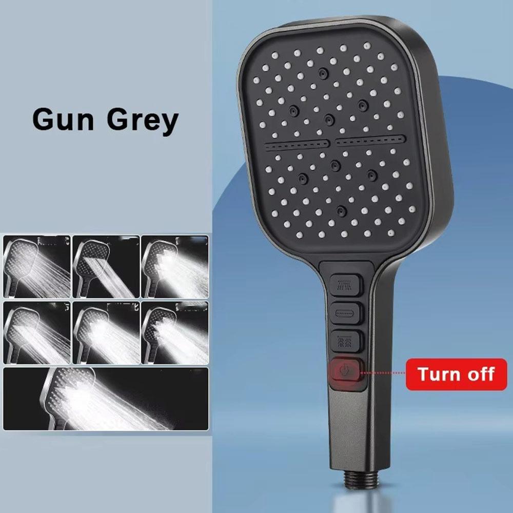 Water Saving Shower Head 7 Modes Adjustable Shower Sprayer Bathroom Accessories Rainfall Shower