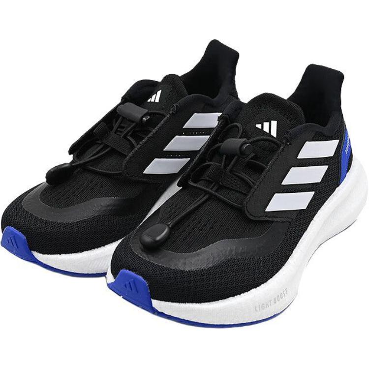 adidas Pureboost 5 Удобные Универсальные Нескользящие Износостойкие Кроссовки с Низким Верхом для Бега Детские Кроссовки Черные JH6233