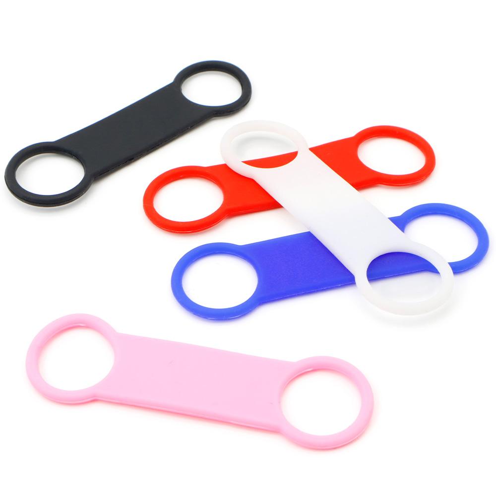 Wholesale 20PCS Pet Identity Silicone Blank Dog Accessories Matching Collar Anti-loss Nameplate Cat Stretch Rubber 3