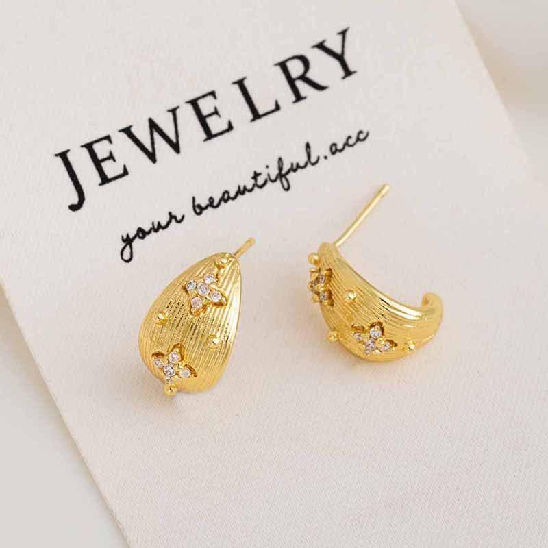 Геометрические серьги-кольца в корейском стиле: Элегантные, Универсальные Украшения для Ушей для Женщин и Студенток