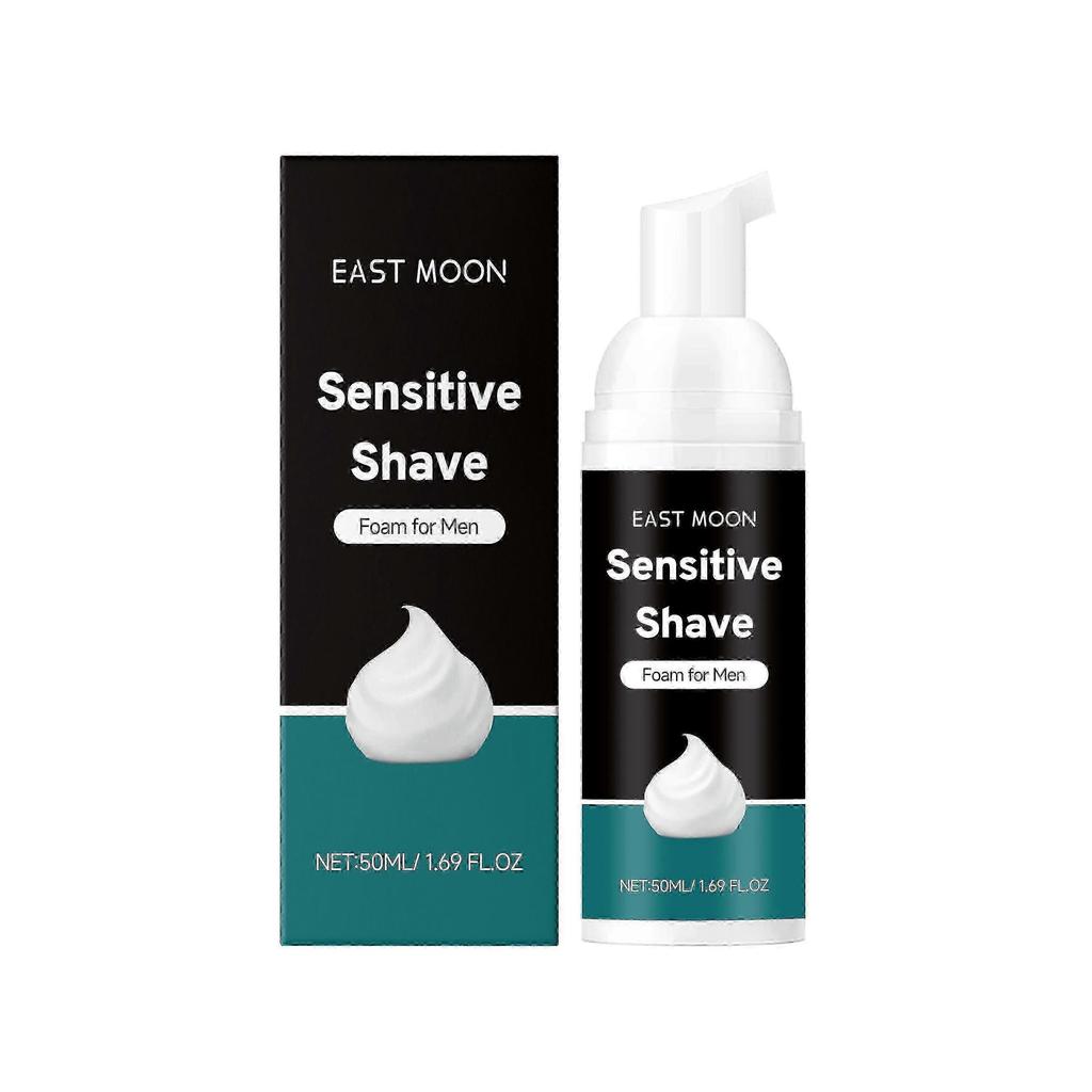 Men's Shaving Mousse - Gentle Foam For Smooth Shave Skin Care With Aloe Vera Hyaluronic Acid
