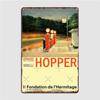 Edward Hopper Gas Minimalist Exhibition Art Metal Sign Plaques Cave Pub Customize Cinema Kitchen Tin Sign Poster