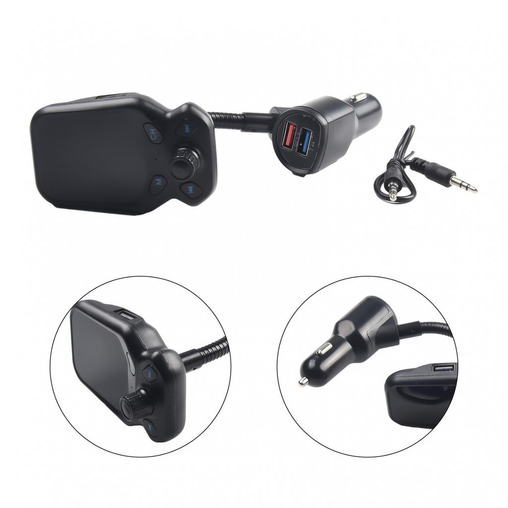 Беспроводной автомобильный FM-передатчик, радиоадаптер, USB-зарядное устройство для голосового вещания