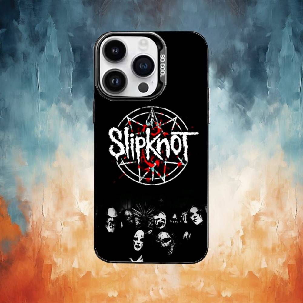 Чехол для телефона с изображением группы Slipknot S Для iPhone 17,16,15,14,13,12,11,Pro,XS,Max,Plus Белый Конфетный Матовый Ударопрочный Чехол