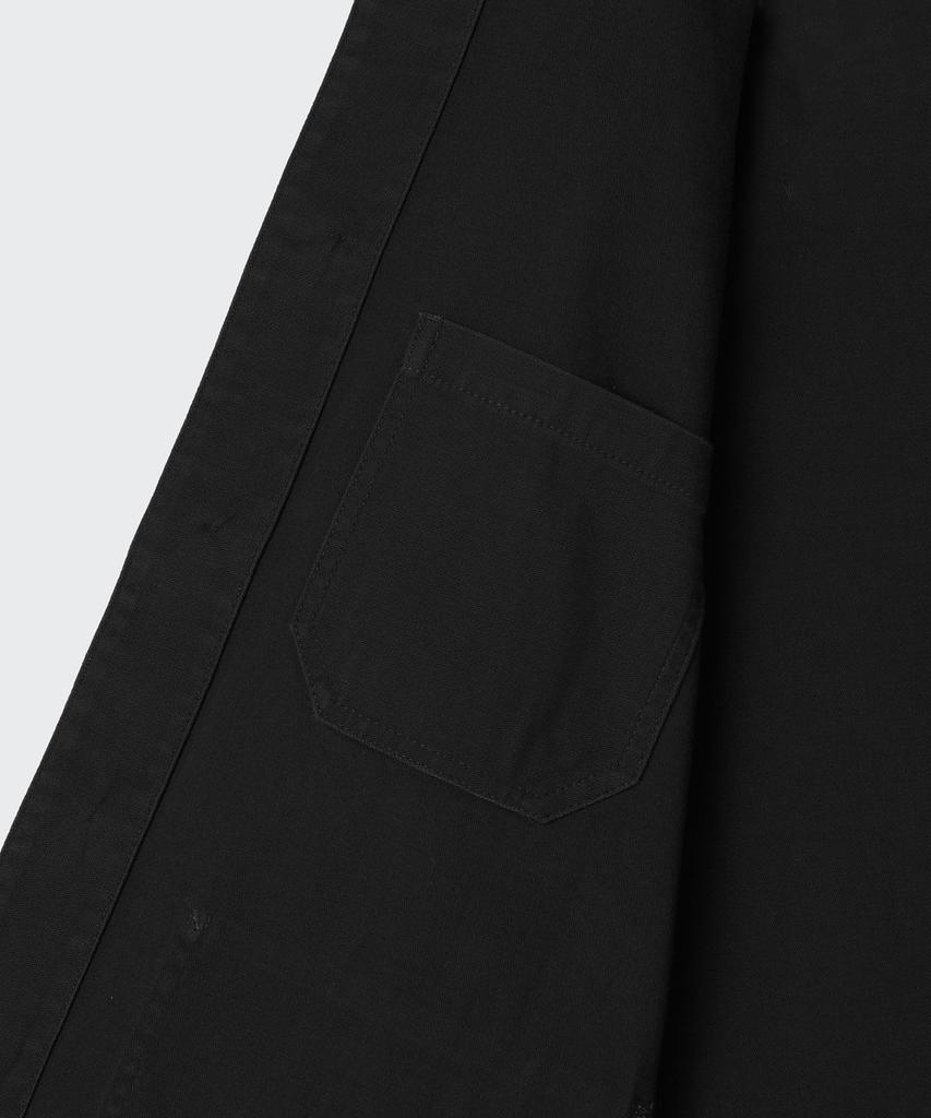 Musinsa Standard Back Satin Short Chore Jacket [Black]