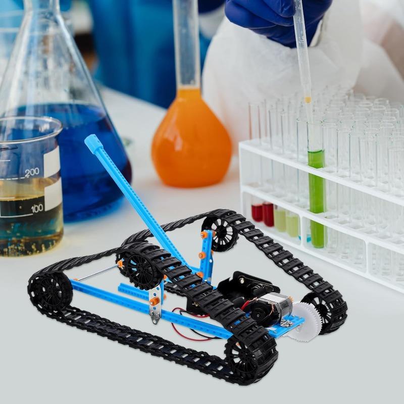 Набор для самостоятельной сборки модели гусеничной машины для научных проектов, образовательное учебное пособие, модель танка для экспериментов в классе и учебных экспозиций для коллекционирования