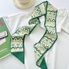 Long Silk Scarf, High-end New Versatile Hair Tie Streamer, Atmosphere Ribbon, Spring and Summer Decorative Scarf, Tied Bag Streamer