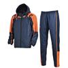 Soccer Wear Windbreaker Top and Bottom Set Dark [Pixareiro] PA-SBTRHJ-002 (O, Navy/Orange (Logo))