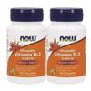Now Foods Vitamin D-3 5000IU Natural Mint Chewable, 120 Tablets, 2 Units