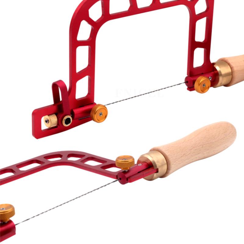 Лобзик Деревообработка Рисование Проволочная пила Рама из алюминиевого сплава Криволинейная пила с алмазной проволокой для керамики Травы Дерева Точная резка