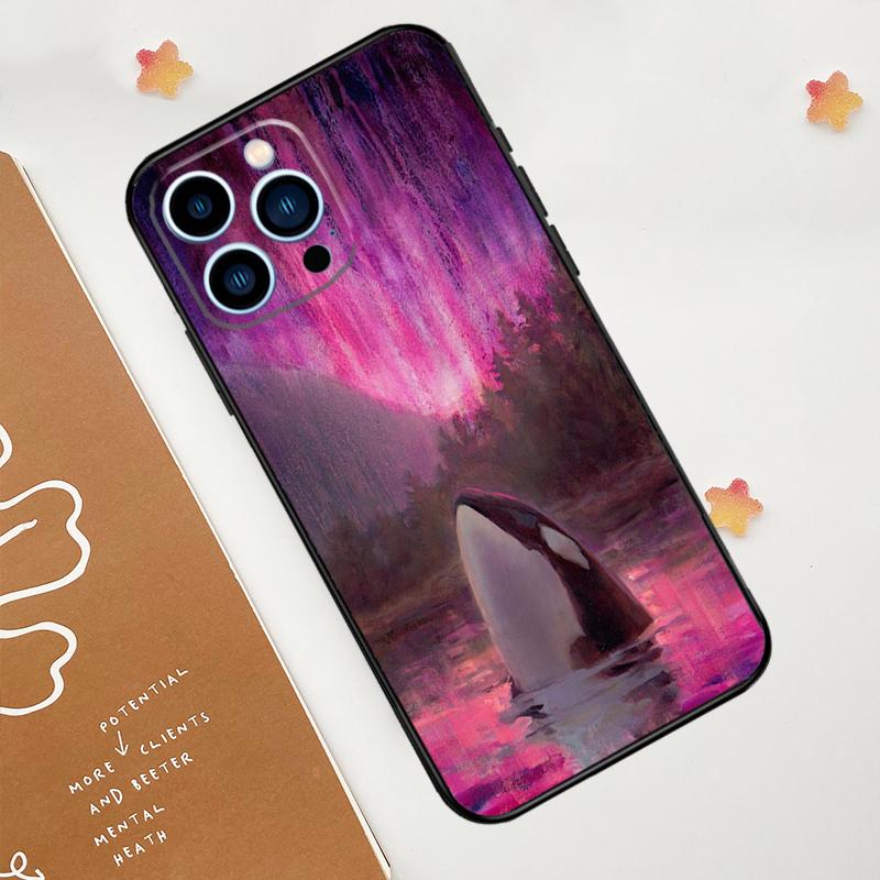 Чехол Косатка для iPhone 11 12 13 14 15 16 Pro Max 15 16 Plus 13 12 Mini X XS XR