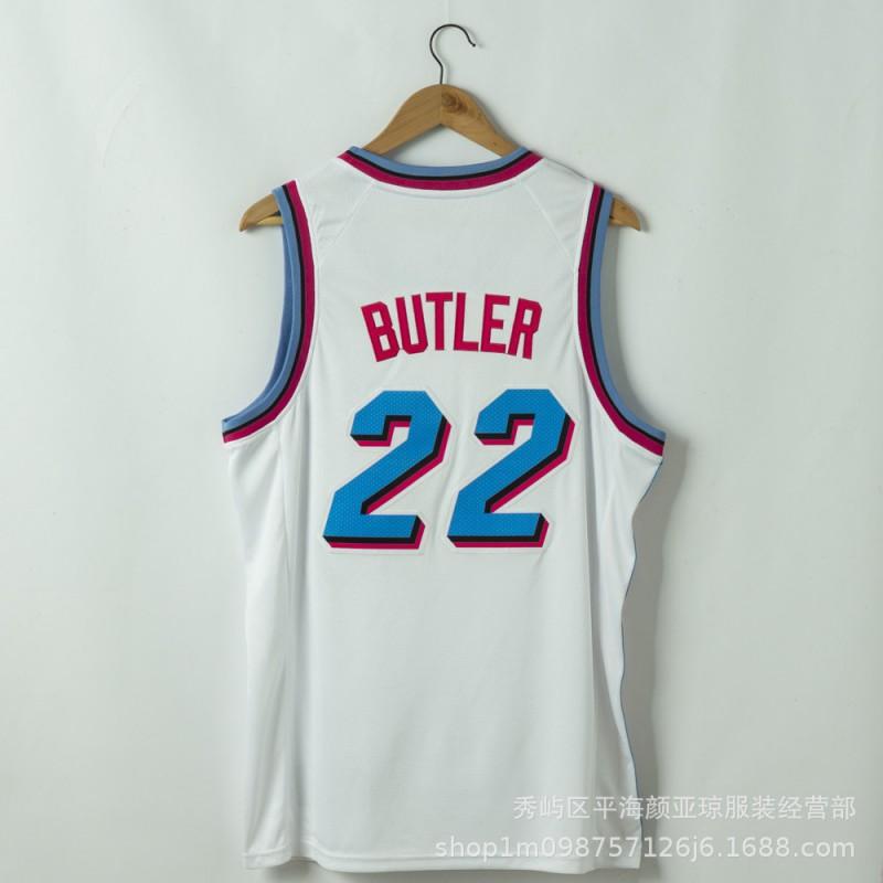 Miami Heat 22 Jimmy Butler Embroidered Basketball Jersey Men Women Sportswear Fall Winter Breathable Performance Tee