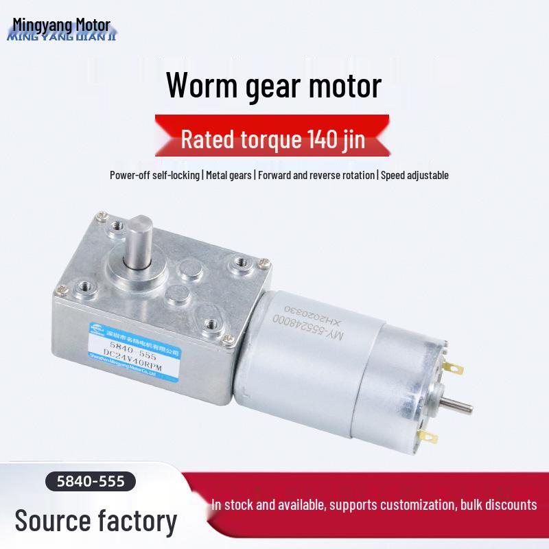 Mingyang 12V/24V Adjustable Speed Mini Gear Reduction Motor 5840-555