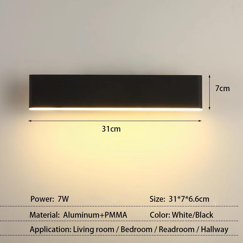 Светодиодные настенные светильники для внутреннего освещения, вращающийся регулируемый переключатель, современное настенное бра с переключателем, настенный светильник для лестницы, светодиодный настенный светильник для прихожей