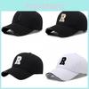Embroidered R Letter Baseball Cap Adjustable Sun Protection Outdoor Sports Hat