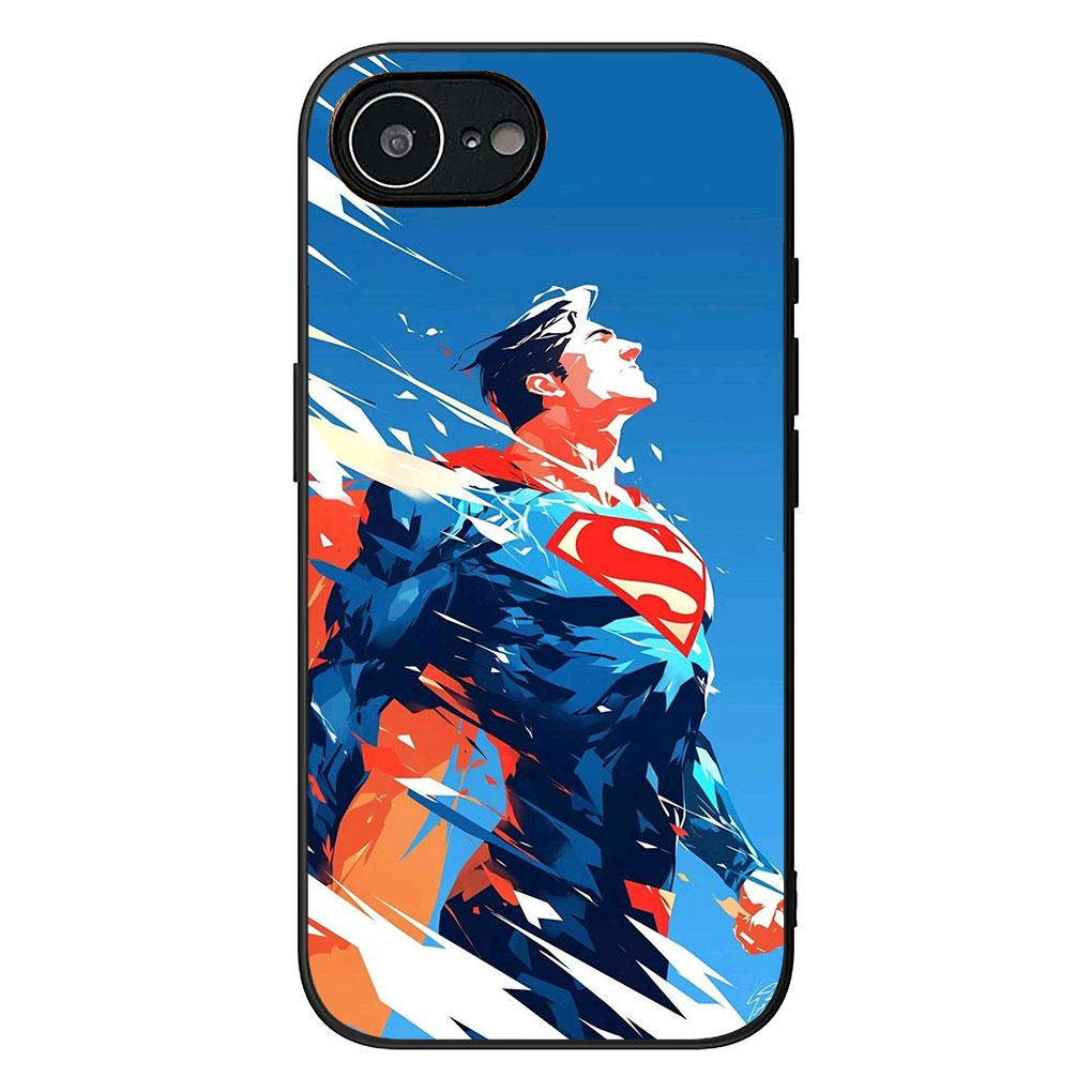 Soft Phone Cover for Apple iPhone 17 16 14 15 Pro Max Plus 15+ 16E XR ProMax Air Case S-Supermans DC Movie Super man Casing