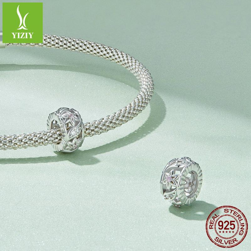 Бусины для браслета в стиле рококо с цветочным узором, Изысканные, Маленькие и Элегантные, Серебро S925 Bsc741