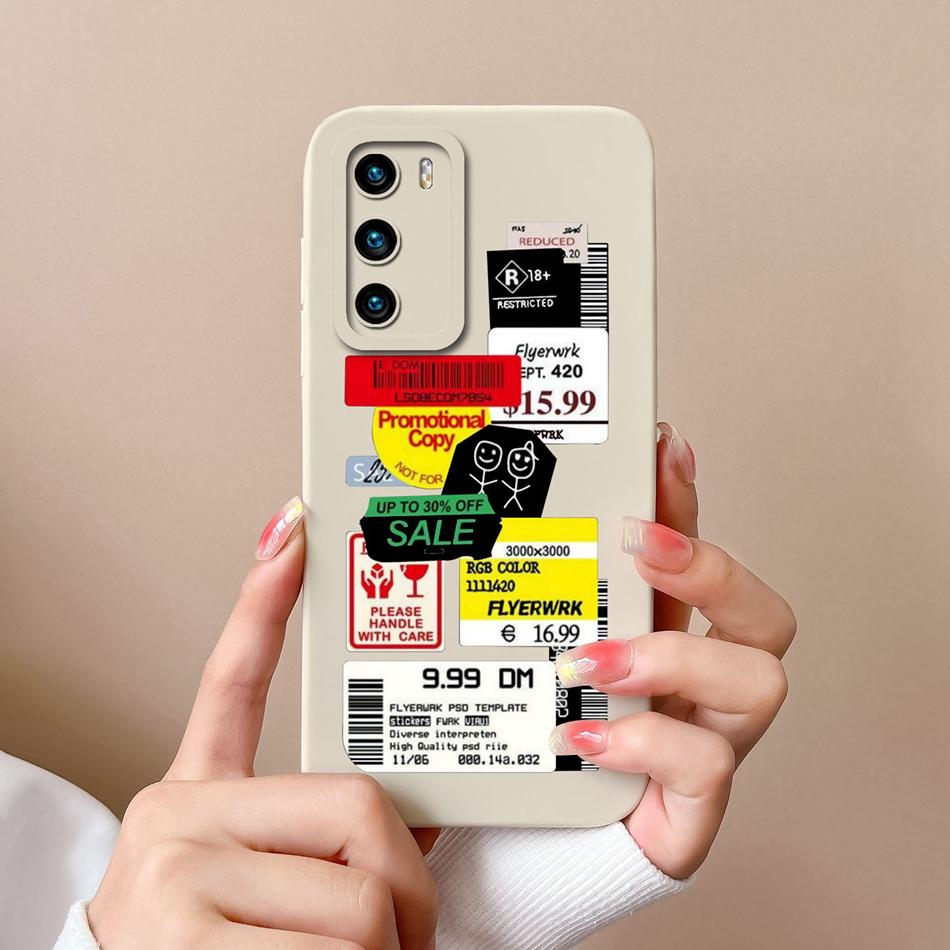 For Huawei P40 Pro Case Cute Cat Soft Liquid Silicone Full Coverage Anti Drop Bumper For HuaweiP40 P 40 P40Pro Candy Funda Shell