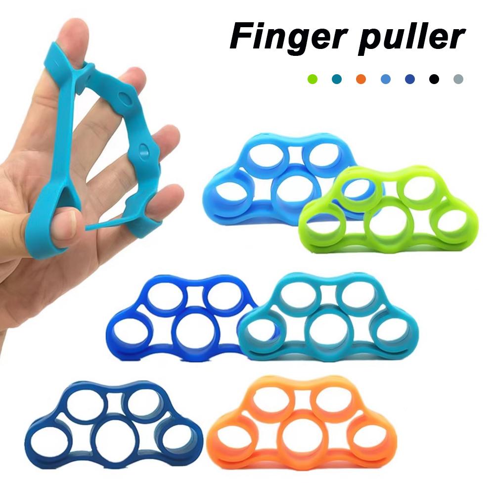 Силиконовый тренажер для пальцев Кольцо для натяжения пальцев Устройство для упражнений на разведение пальцев Устройство для натяжения для реабилитации рук Тренажер для пяти пальцев