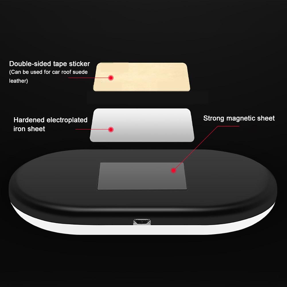 Car Roof Light Interior Lighting Magnetic Ceiling Atmosphere Light Reading Light Cabinet Bedroom Lighting Wireless USB Charging Bulbs 7