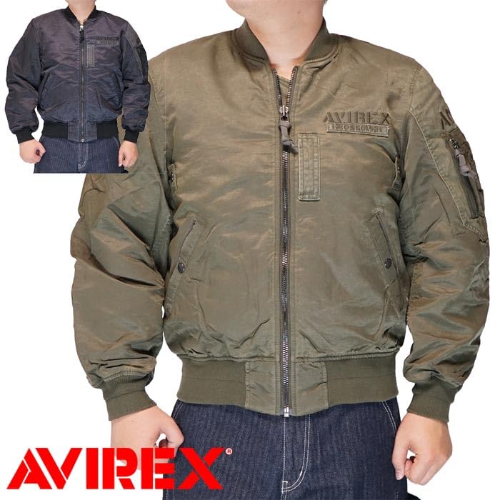 CROSSOVER FADED CUSTOM Выцветший Кастом XL 310 Оливковый [Avirex] MA-1 MA-1 Мужской 783-4252031