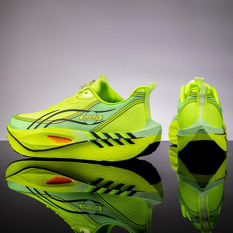 Мужские удобные спортивные нескользящие кроссовки Мужские кроссовки для бега Специальность Карбоновая доска Марафон Спорт Дышащие Легкие