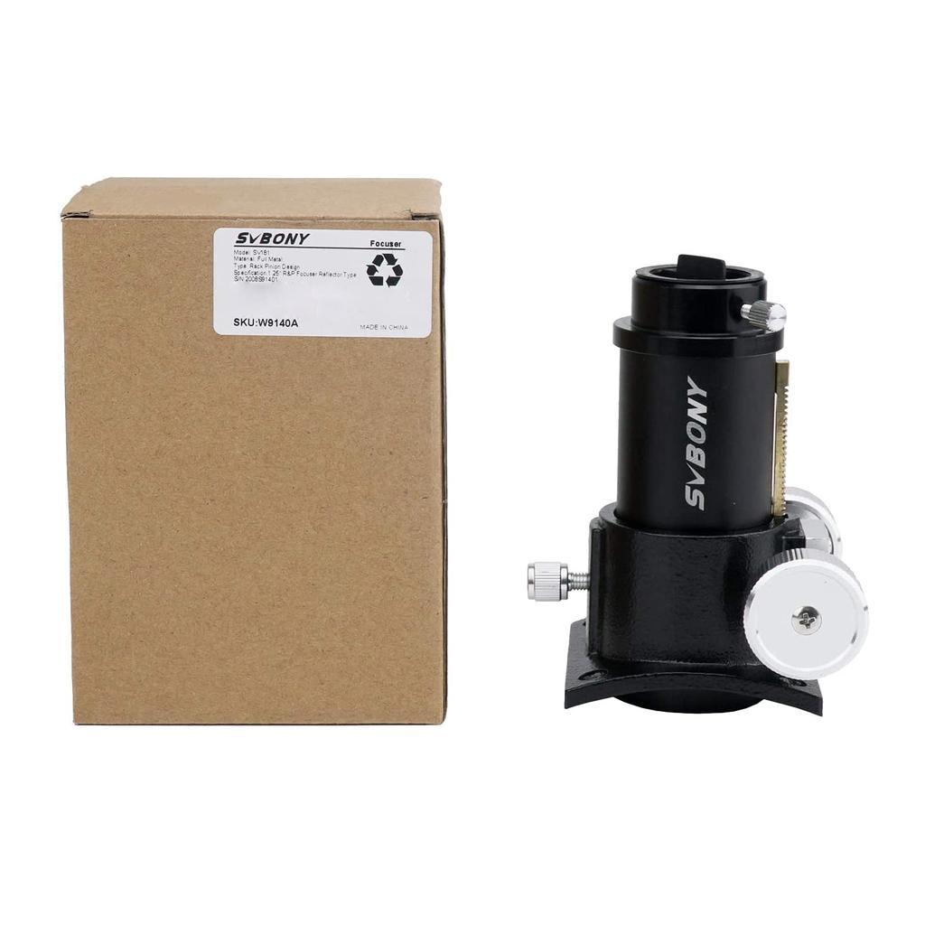 Svbony SV181 Телескопический фокусер дюймовый реечный и шестеренчатый Ньютоновский телескопический фокусер полностью металлический 1,25 R&P
