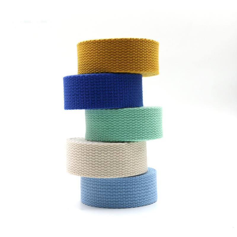Direct Supply 2Cm 2.5/3 2/3.8/5Cm Polyester Cotton Webbing Color Plain Weave Hand Webbing, Large Quantity From The Best