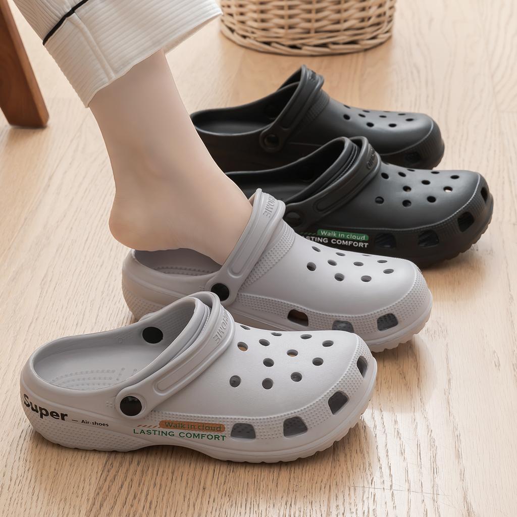 Платформа Женские Клоги Обувь Пляж Сад Толстая Подошва Сандалии Мода Удобные Нескользящие Тапочки Для Дома Улицы Мужчины Обувь с Отверстиями