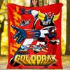 1pc UFO Robot Grendizer3 Theme Blanket - Digital Print, Polyester, Cozy for All Seasons, Perfect for Outdoor, Camping, and Travel