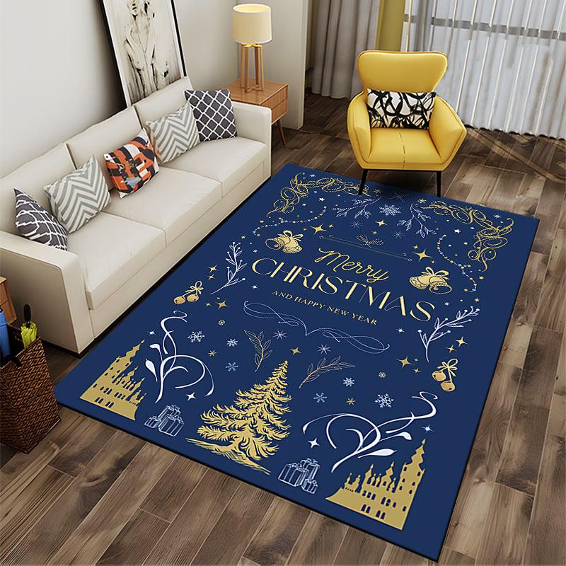 Merry Christmas Decorative Carpet suitable as a non-slip mat for the living room or bedroom sofa