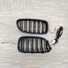 Car Double Line Front Luminous Grille Led Light Racing Grille For BMW 5 Series F10 F11 F18 2010-2017 ABS Black Body Kits Tuning