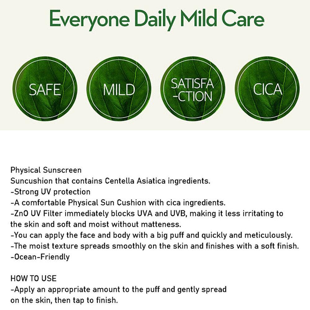 Nature Republic Green Derma Mild CICA Big Sun Cushion 25g (SPF50+)