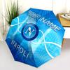 1 PC Automatic Folding Umbrella - SSC Napoli Custom Name Pattern, Portable & Foldable Design with 8 Ribs, Christmas Birthday Gifts