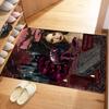 Gothic Illustrations Customized Name Floor Rug Office Rug Design for Game Room Playrooms Balcony Dormitory Anti-slip Rug Anime Office Decor