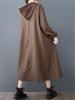 Xitao Модный повседневный свободный однотонный неровный тренч GMM1003
