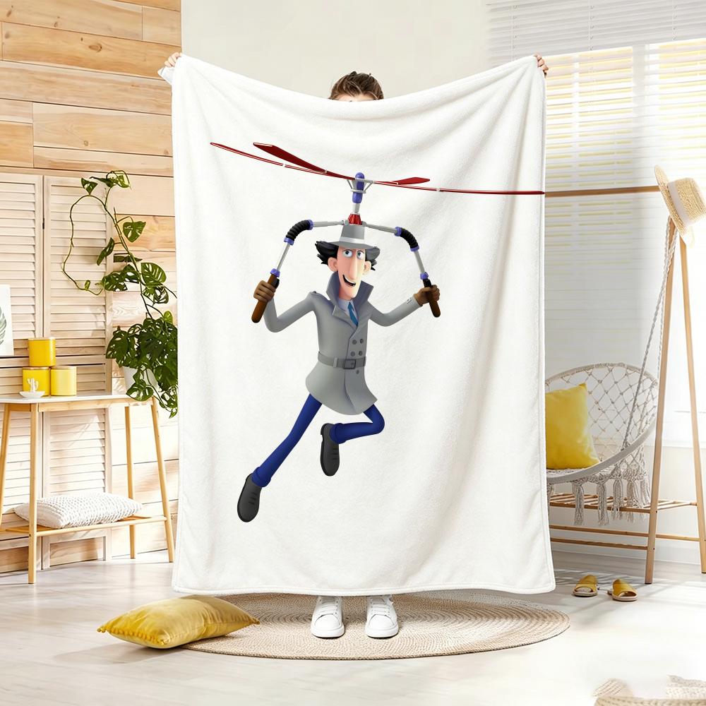 Anime I-Inspector GadgetS Throw Lightweight Flannel Blanket Soft Skin-friendly for Summer Cooling