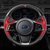 Hand-Stitch Sports Style Carbon Fider Steering Wheel Cover for Subaru Forester Ascent Crosstrek Legacy Outback Impreza -2024