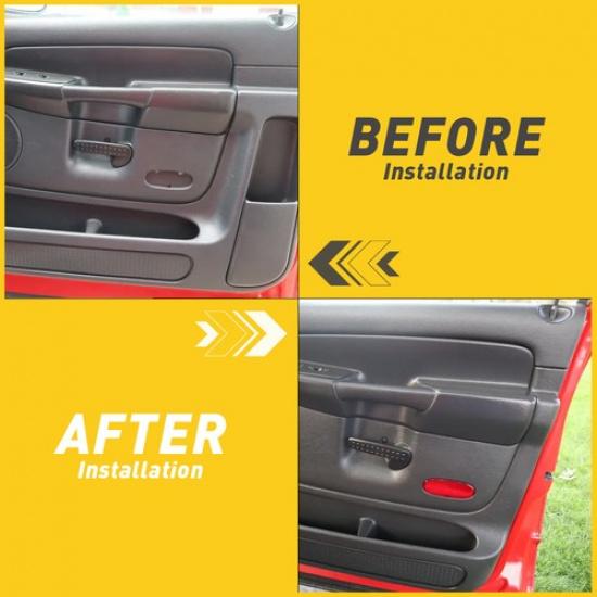 For 02-09 Dodge Ram 1500 2500 3500 Front Door Panel Reflector Interior Cover 2x