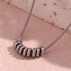 UHBINYCA Simple Personalized Circular Ring Pendant Necklace for Women, Stainless Steel Plated Exquisite Necklace