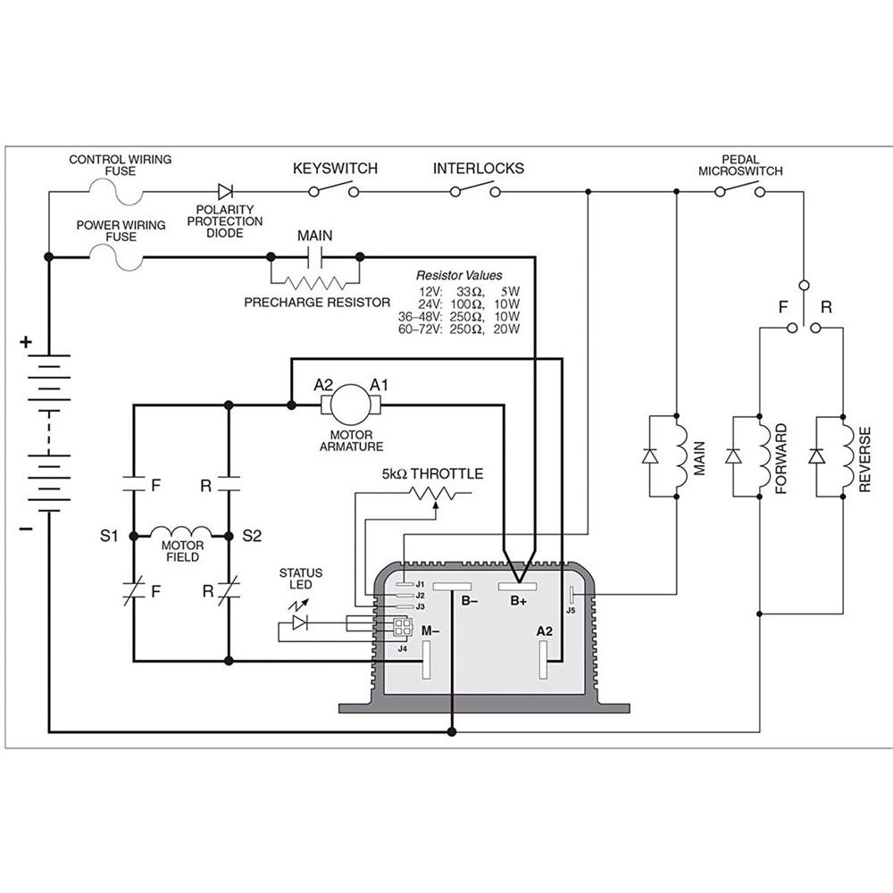 Stock 36V DC Controller Replace 1204-027 PMC 275Amp For EZGO Cart