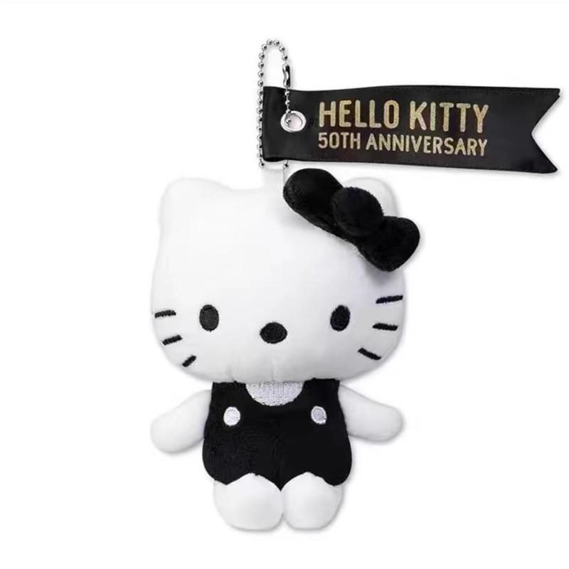 Очаровательная плюшевая игрушка Hello Kitty Подарок к 50-летию Мягкая и приятная на ощупь Брелок-аксессуар