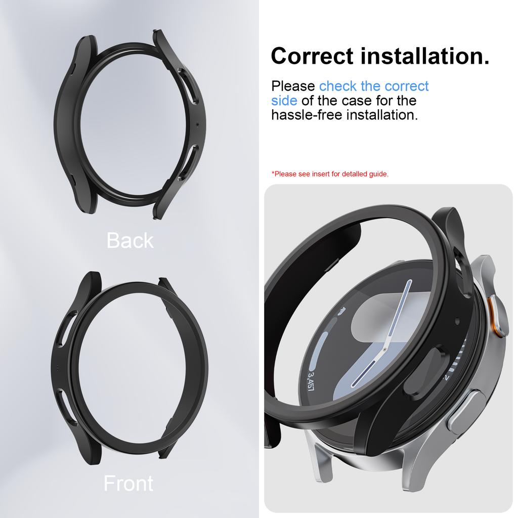 Case for Samsung Galaxy Watch 7 FE 40mm 44mm Accessories PC Frame Protective Hard Bumper Shell Cover Galaxy Watch 7 smart watch