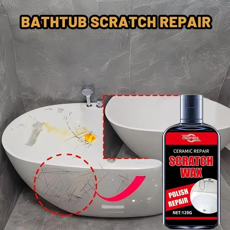 Restoring wax paste 120 g polishing and scratch removal for bath, plumbing, glass and metal surfaces, household appliances