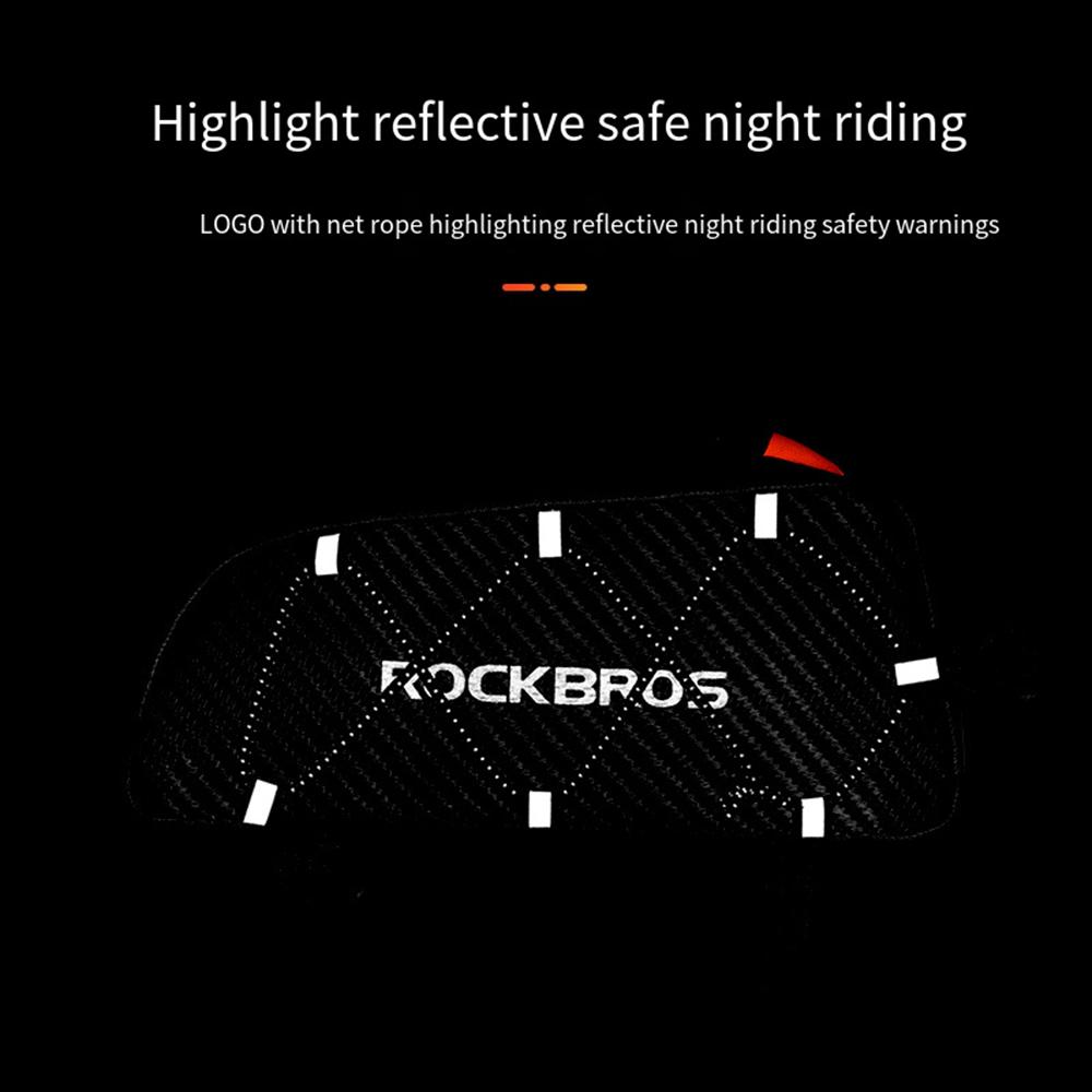 ROCKBROS Велосумка Водонепроницаемая Светоотражающая Сумка на Верхнюю Трубу Рамы Ультралегкая Велосипедная Сумка Велосумка для Туринга и Катания